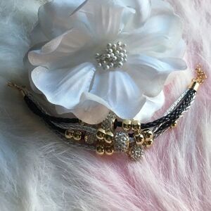 4 cord embellished bracelet‎